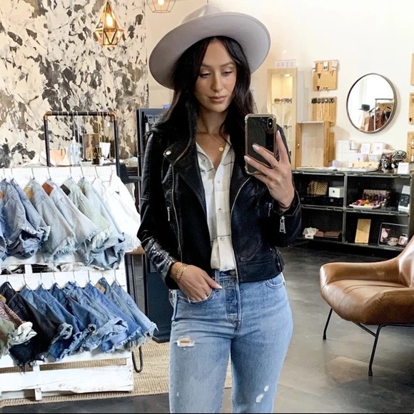 NWT! - Vero Moda | Kerri Biker Faux Leather Jacket - Picture 11 of 16